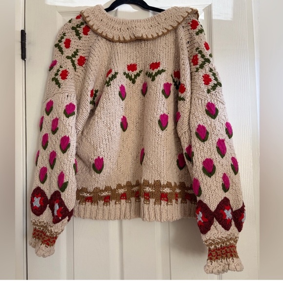 NWT! Free People Rosebud Cardigan M - Picture 5 of 6
